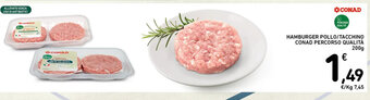 Spazio Conad HAMBURGER POLLO/TACCHINO CONAD PERCORSO QUALITÀ 200 g offerta