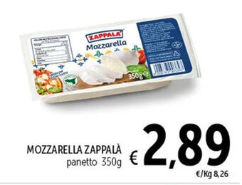 Spazio Conad MOZZARELLA ZAPPALÀ panetto 350g offerta