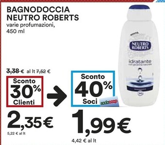 Coop Neutro roberts bagnodoccia offerta