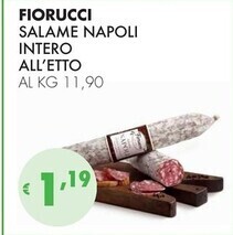Eté Fiorucci salame napoli intero all'etto offerta