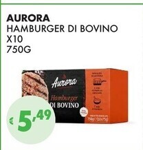 Eté Aurora hamburger di bovino offerta