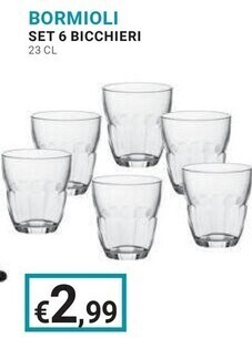 Eté Bormioli - set 6 bicchieri offerta
