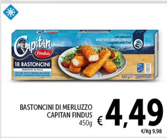Spazio Conad BASTONCINI DI MERLUZZO CAPITAN FINDUS 450 g offerta