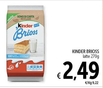 Spazio Conad KINDER BRIOSS latte 270g offerta