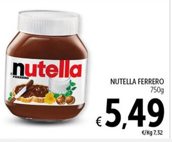 Spazio Conad NUTELLA FERRERO 750 g offerta