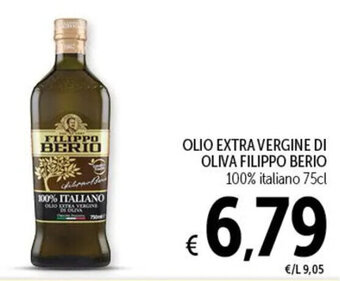 Spazio Conad OLIO EXTRA VERGINE DI OLIVA FILIPPO BERIO 75cl offerta