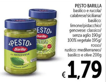 Spazio Conad PESTO BARILLA basilico e rucola/ calabrese 190/195 g offerta