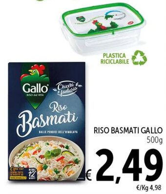 RISO BASMATI GALLO 500g