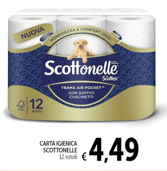 Spazio Conad CARTA IGIENICA SCOTTONELLE 12 rotoli offerta