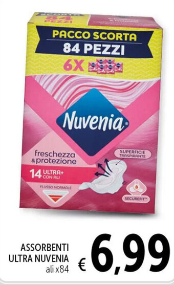 Spazio Conad ASSORBENTI ULTRA NUVENIA ali x84 offerta