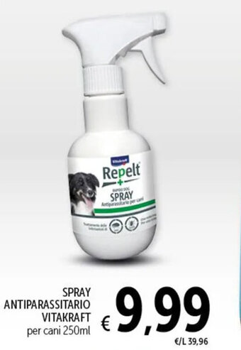 Spazio Conad SPRAY ANTIPARASSITARIO VITAKRAFT per cani 250ml offerta
