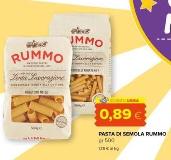 Oasi PASTA DI SEMOLA RUMMO gr 500 offerta
