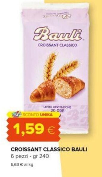 Oasi CROISSANT CLASSICO BAULI 6 pezzi - gr 240 offerta