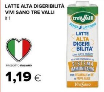 Oasi LATTE ALTA DIGERIBILITÀ VIVI SANO TRE VALLI lt.1 offerta