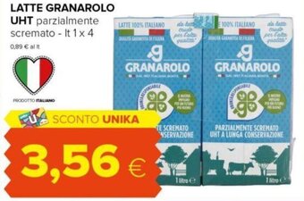 LATTE GRANAROLO UHT parzialmente scremato It 1x 4