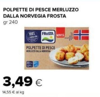 Oasi POLPETTE DI PESCE MERLUZZO DALLA NORVEGIA FROSTA gr 240 offerta