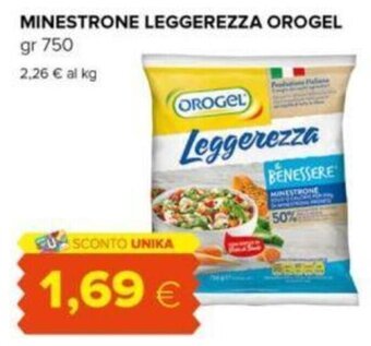 Oasi MINESTRONE LEGGEREZZA OROGEL gr 750 offerta