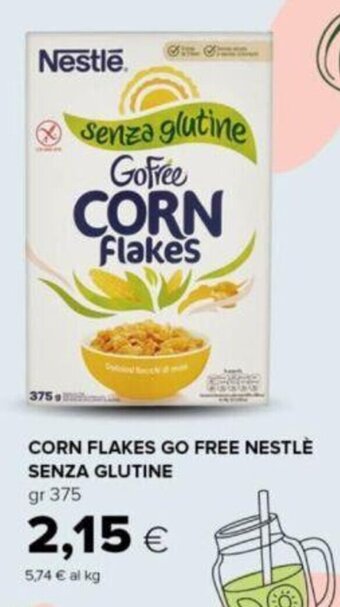 Oasi CORN FLAKES GO FREE NESTLÈ SENZA GLUTINE gr 375 offerta