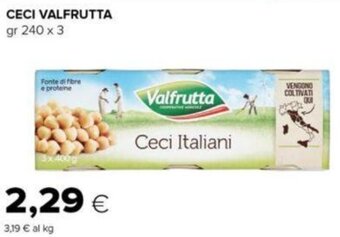 Oasi CECI VALFRUTTA gr 240 x 3 offerta
