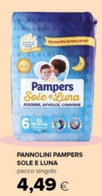 Oasi PANNOLINI PAMPERS SOLE E LUNA pacco singolo offerta