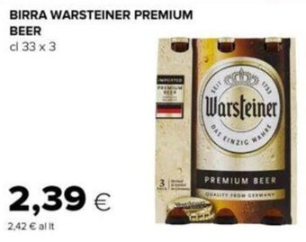 Oasi BIRRA WARSTEINER PREMIUM BEER cl 33 x 3 offerta