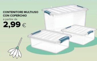 CONTENITORE MULTIUSO CON COPERCHIO