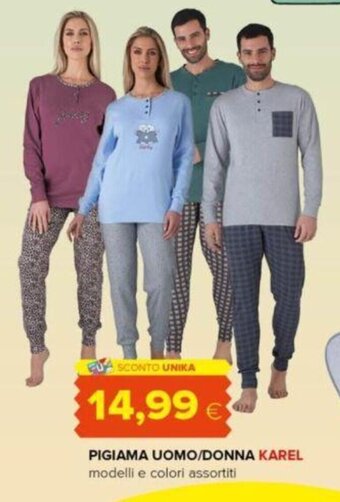 Oasi PIGIAMA UOMO/DONNA KAREL offerta