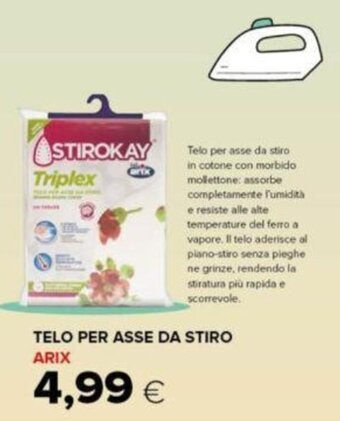 TELO PER ASSE DA STIRO ARIX