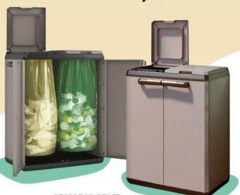 ARMADIO SPLIT CABINET RECYCLING BASIC cm 68x39x85h