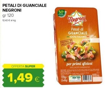 Oasi PETALI DI GUANCIALE NEGRONI gr 120 offerta