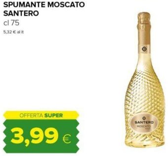 SPUMANTE MOSCATO SANTERO cl 75