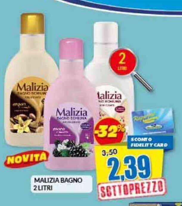 Risparmio Casa MALIZIA BAGNO 2 LITRI offerta