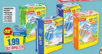 Risparmio Casa PANNOLINI MORBY PREMIUM 13 PEZZI offerta