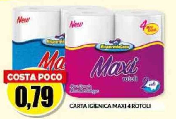 Delaisy Carta Igienica Maxi Jumbo 350 - Rotoli Eco, Confezione Da 6