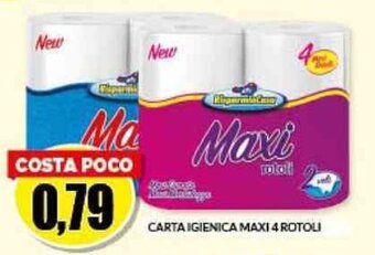Risparmio Casa CARTA IGIENICA MAXI 4 ROTOLI offerta