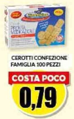Risparmio Casa CEROTTI CONFEZIONE FAMIGLIA 100 PEZZI offerta