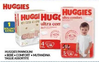 Risparmio Casa HUGGIES PANNOLINI BEBE COMFORT MUTANDINA TAGLIE ASSORTITE offerta
