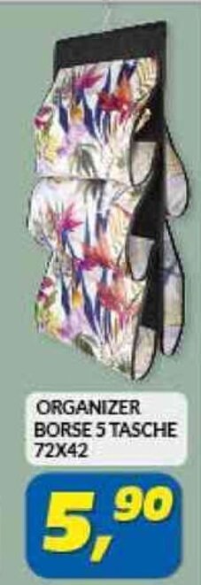 Risparmio Casa ORGANIZER BORSE 5 TASCHE offerta
