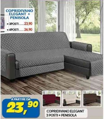 Risparmio Casa COPRIDIVANO ELEGANT 3 POSTI+PENISOLA offerta