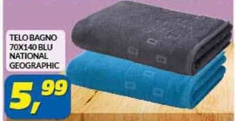Risparmio Casa TELO BAGNO 70X140 BLU NATIONAL GEOGRAPHIC offerta