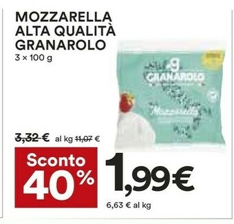 Coop Granarolo Mozzarella offerta