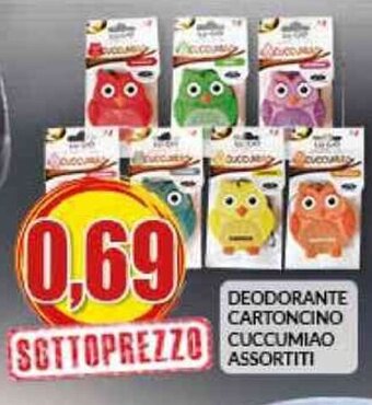 DEODORANTE CARTONCINO CUCCUMIAO ASSORTITI