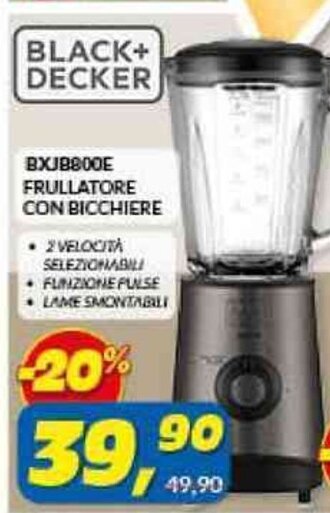 Risparmio Casa BLACK+ DECKER FRULLATORE CON BICCHIERE offerta