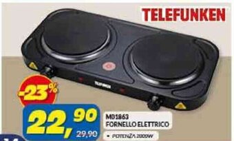 Risparmio Casa TELEFUNKEN NECCHI FORNELLO ELETTRICO offerta