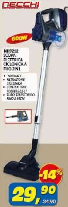 Risparmio Casa Scopa ELETTRICA CICLONICA A FILO 2IN1 offerta