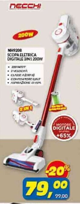 Risparmio Casa SCOPA ELETRICA DIGITALE 3IN1 200W offerta