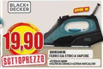 Risparmio Casa BLACK+ DECKER Ferro Da Stiro A Vapore offerta