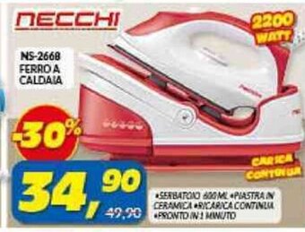 Risparmio Casa NECCHI NS-2668 FERRO A CALDAIA offerta