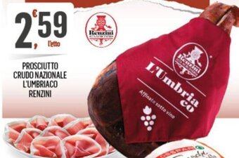 Despar PROSCIUTTO CRUDO NAZIONALE L'UMBRIACO RENZINI offerta