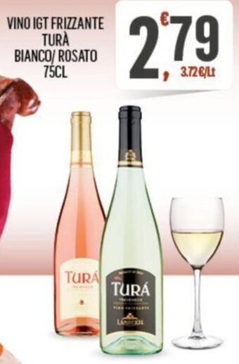VINO IGT FRIZZANTE TURÀ BIANCO/ROSATO 75CL